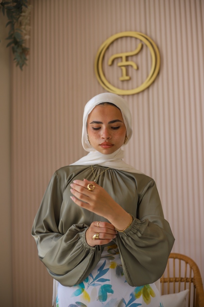 Rama Olive Blouse