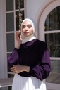 Eggplant Solana Blouse