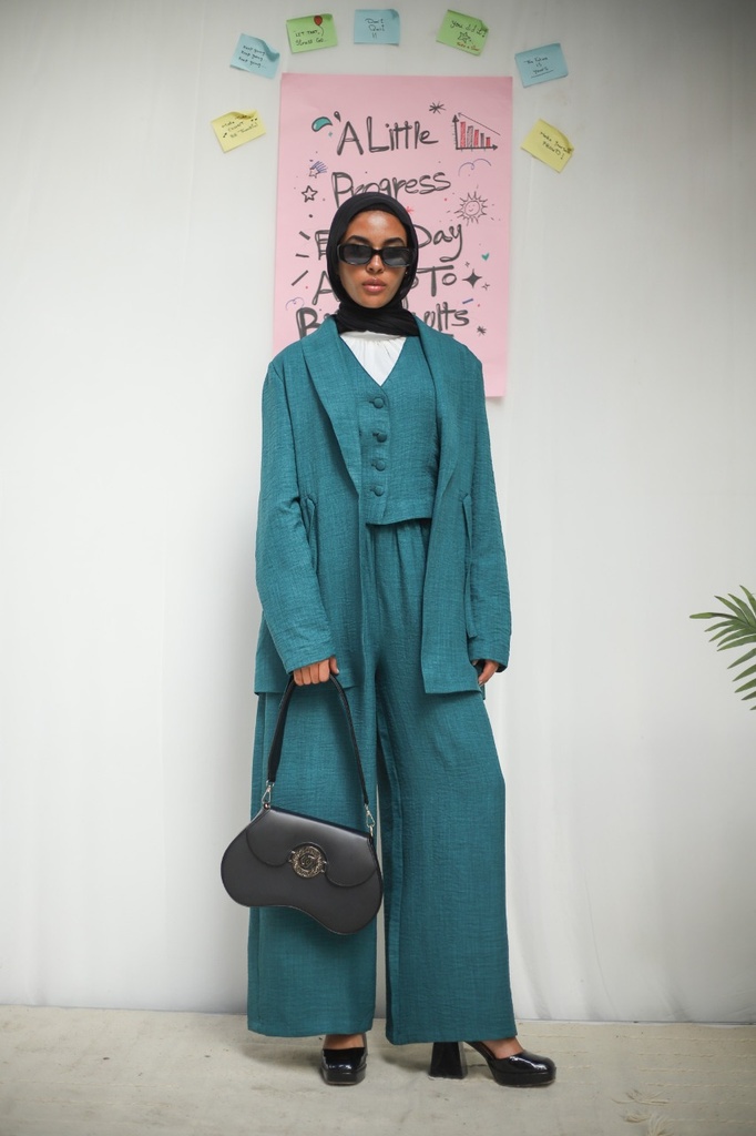 Teal Banker Vest 