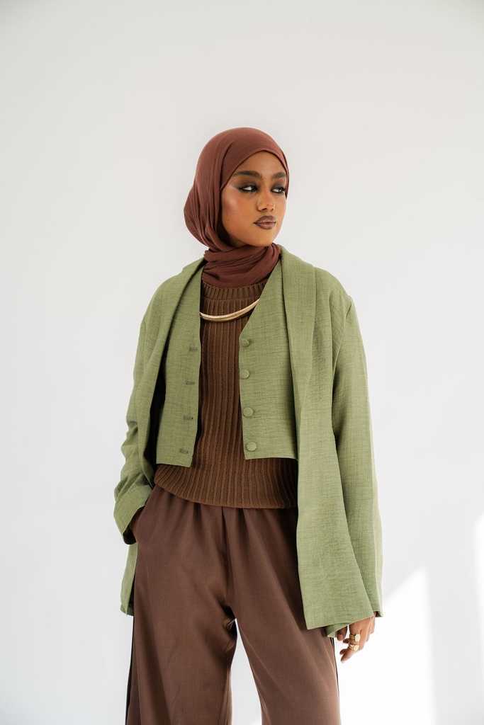 Olive Banker Vest