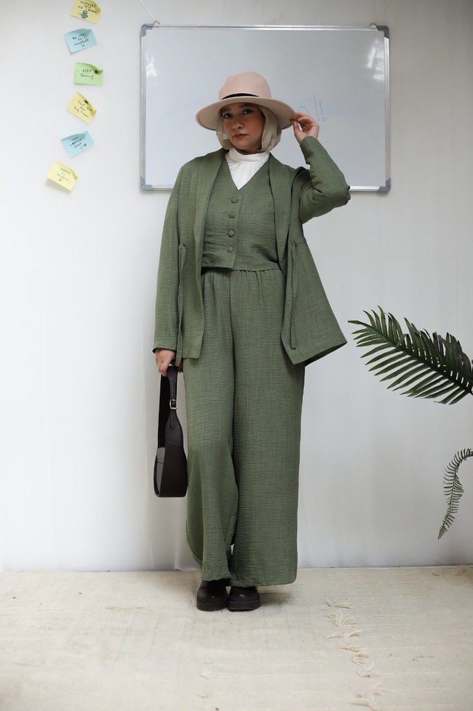 Olive Banker Vest