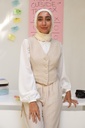 Beige Banker Vest
