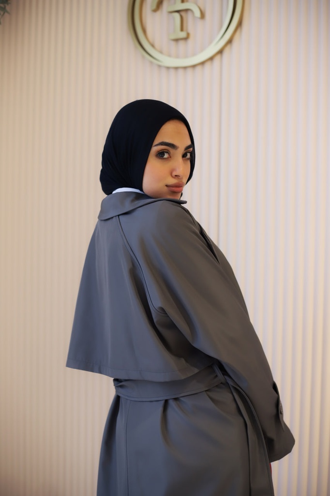 Grey Vague Girl Coat