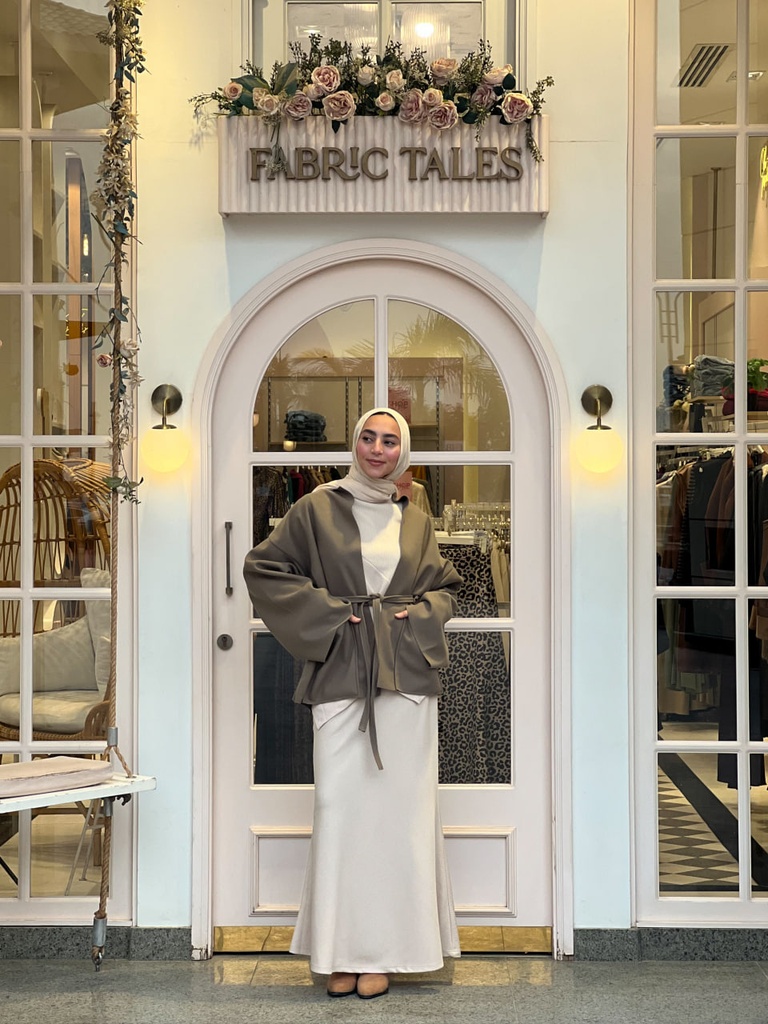 Beige Zyne Skirt  