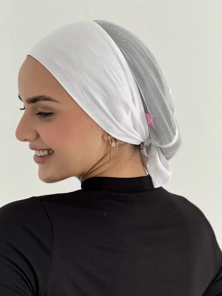  White Aura Mesh Bandana 