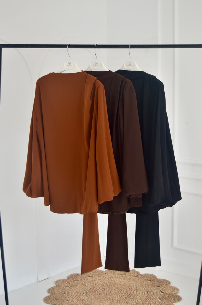 Black Louvre Blouse