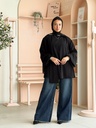 Black Louvre Blouse