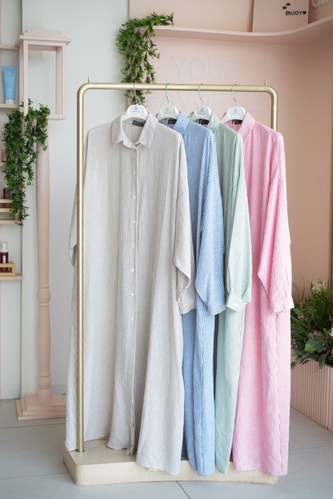 Pink Stripea Shirt 