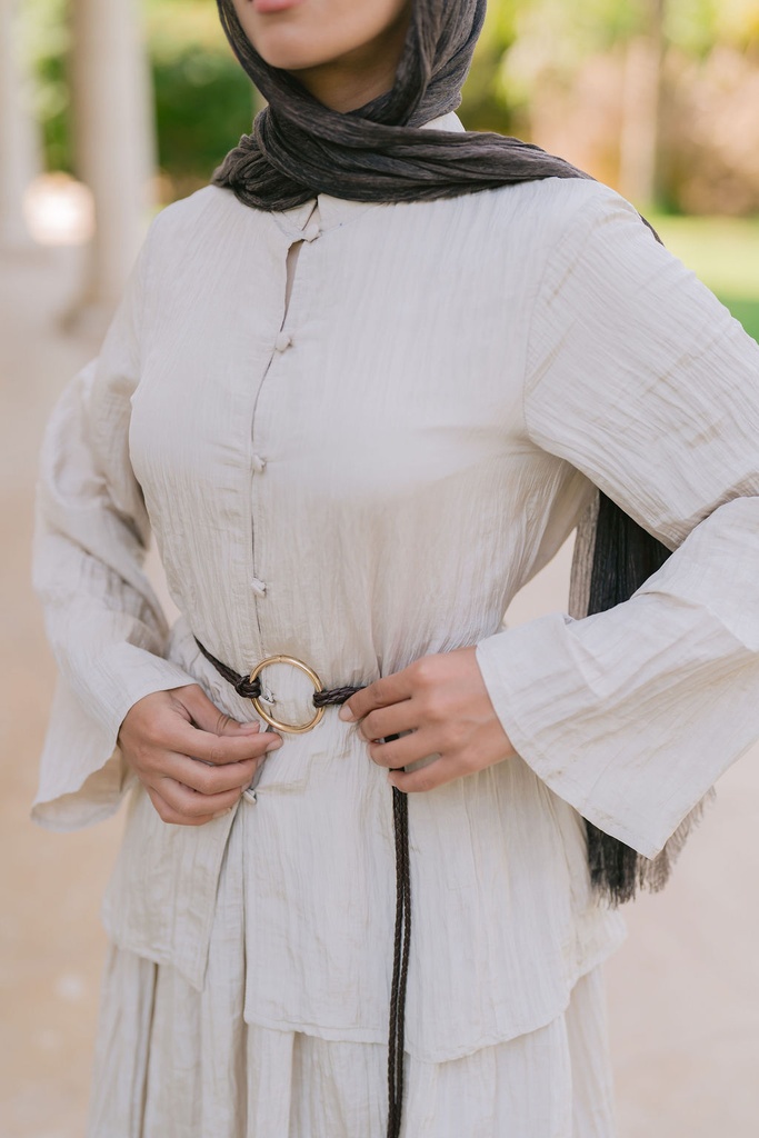 Beige Confetti Blouse   
