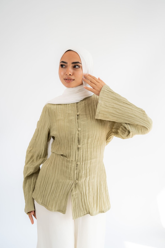Olive Confetti Blouse