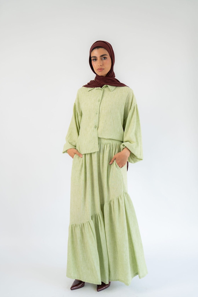 Matcha Celeste Skirt