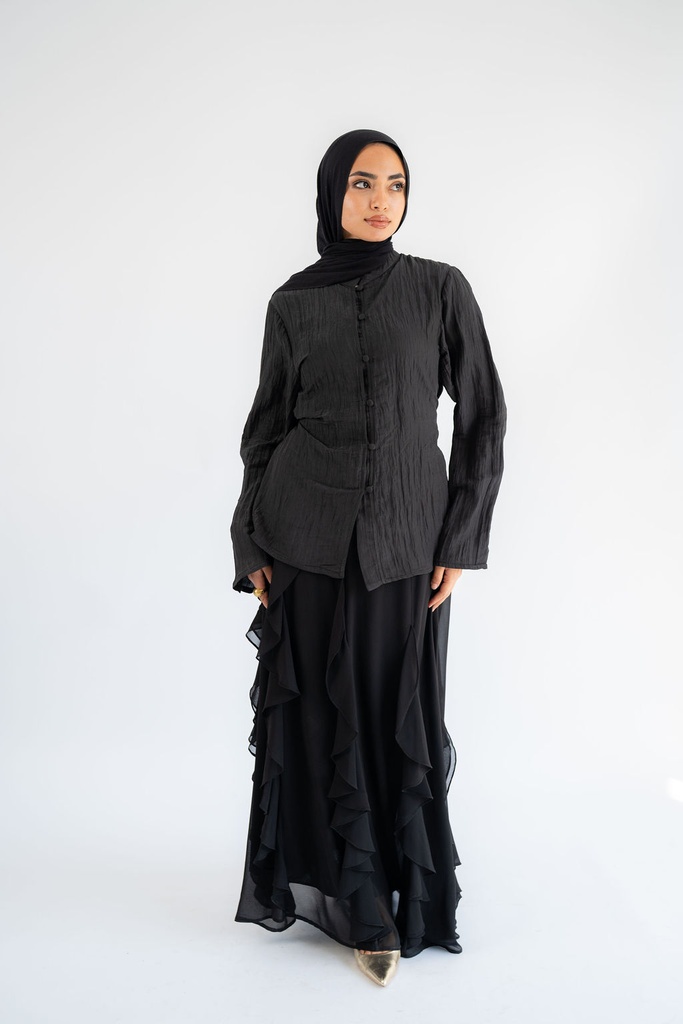 Black Confetti Blouse    