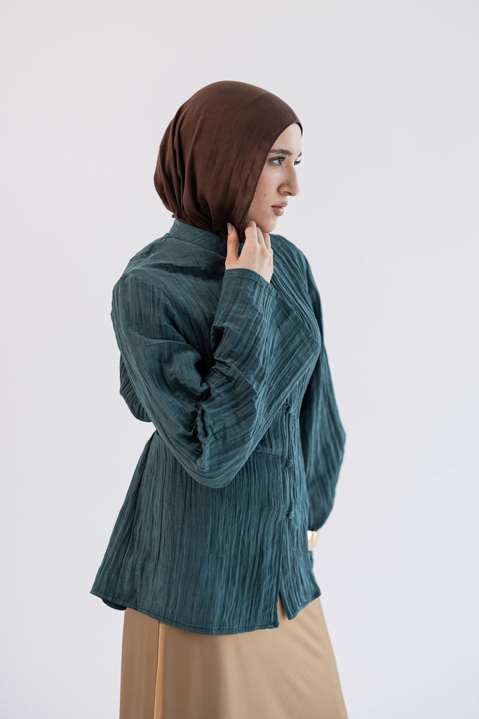 Teal Confetti Blouse  