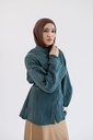 Teal Confetti Blouse  