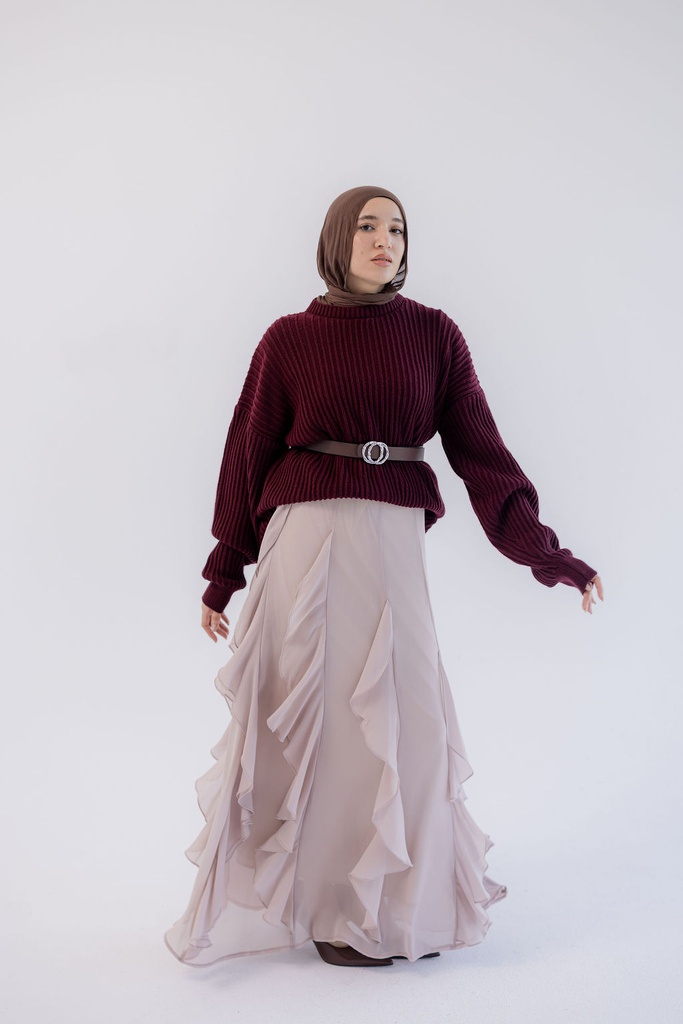Beige Muse Skirt  