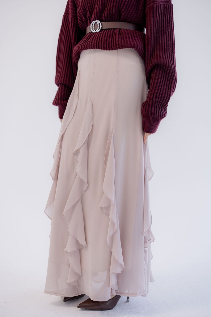 Beige Muse Skirt  