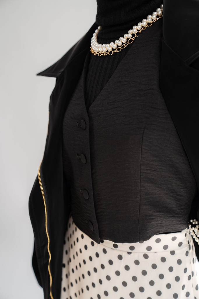 Black Banker Vest