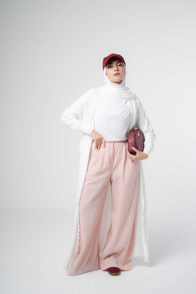 Peach Office Pants   
