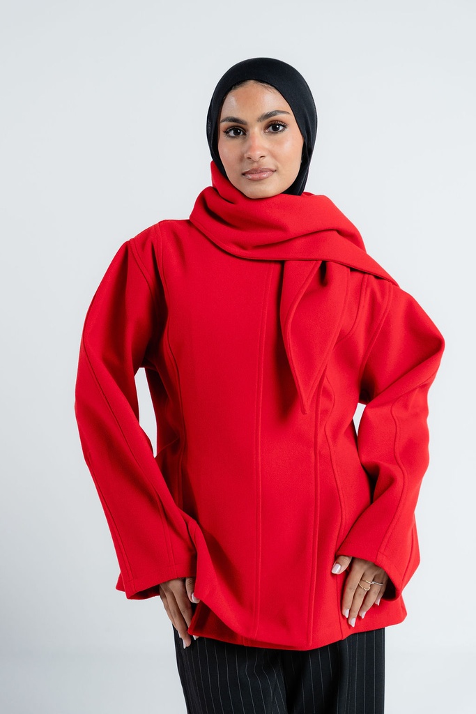 Oxblood Kindah Jacket    