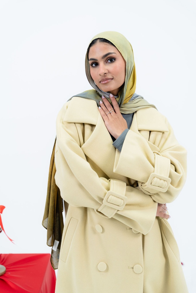Butter Yellow Rue Trench Coat  