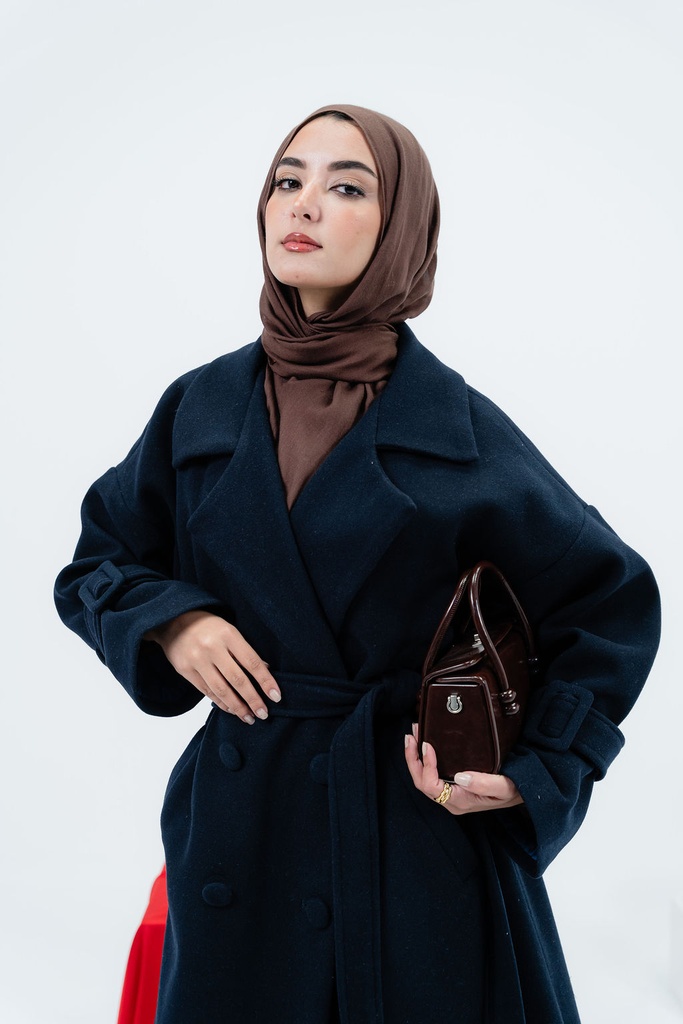 Navy Rue Trench Coat