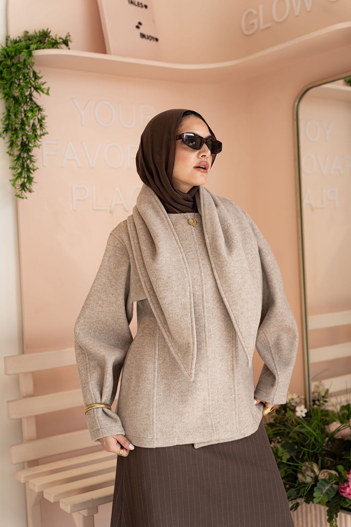 Beige Kindah Jacket   
