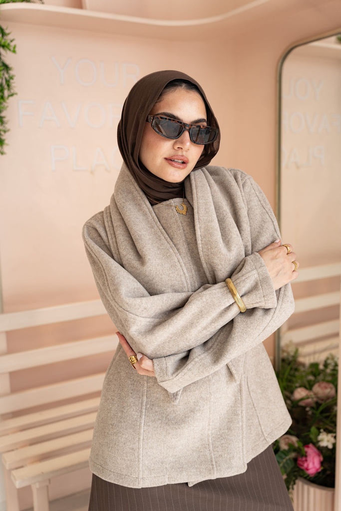 Beige Kindah Jacket   