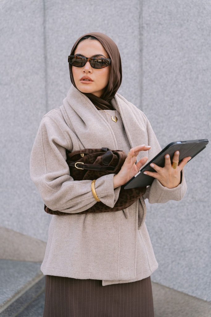 Beige Kindah Jacket   