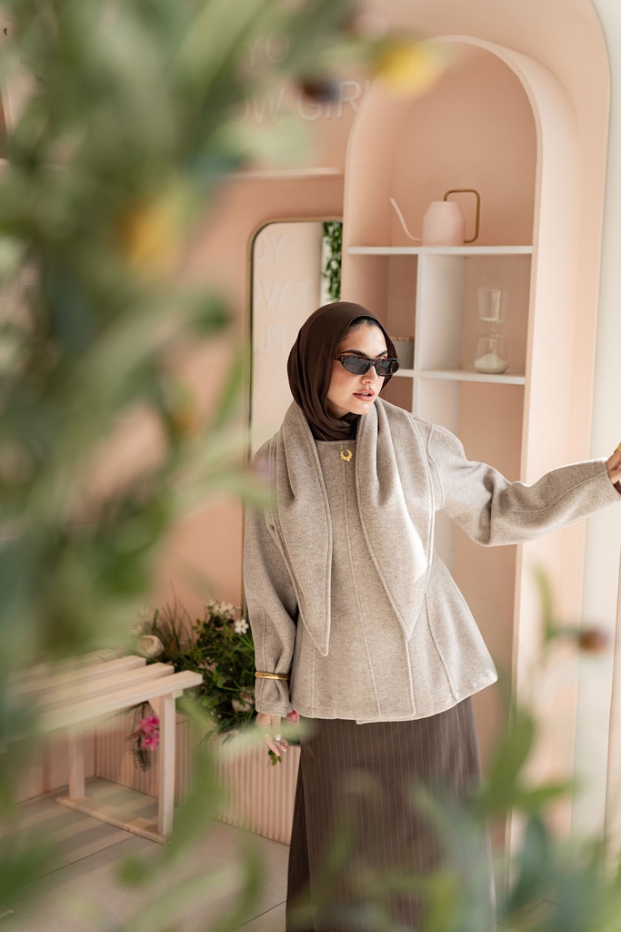 Beige Kindah Jacket   