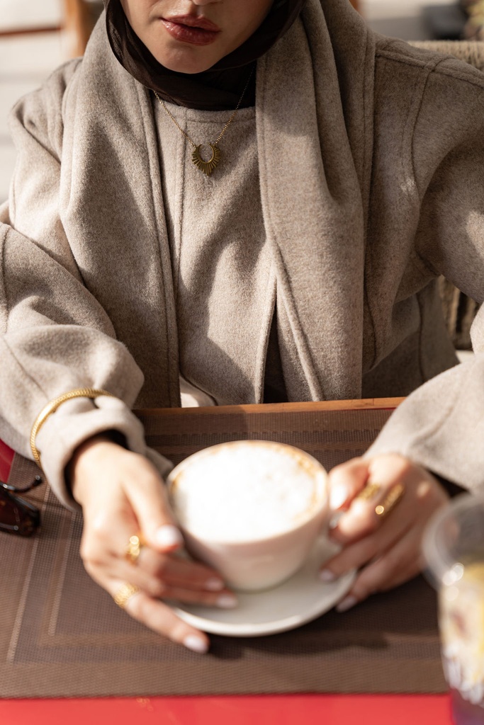 Beige Kindah Jacket   