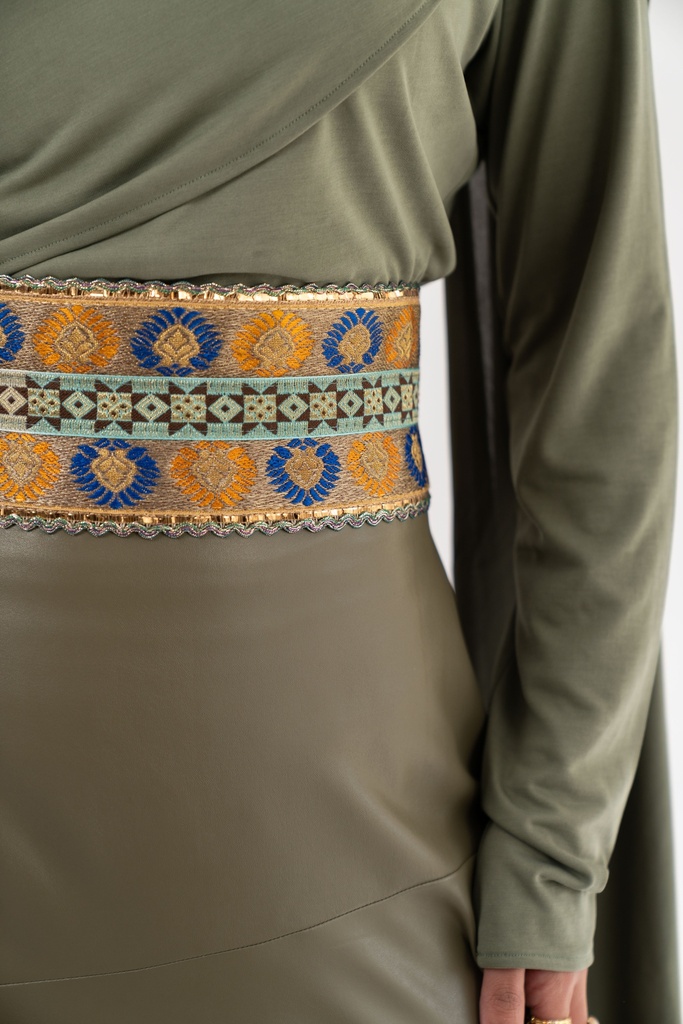 Olive Byblos Skirt  