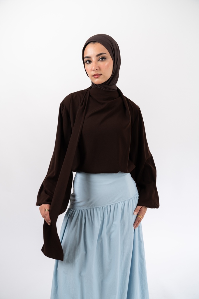 Black Louvre Blouse