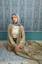 Greige Aleppo Kaftan   