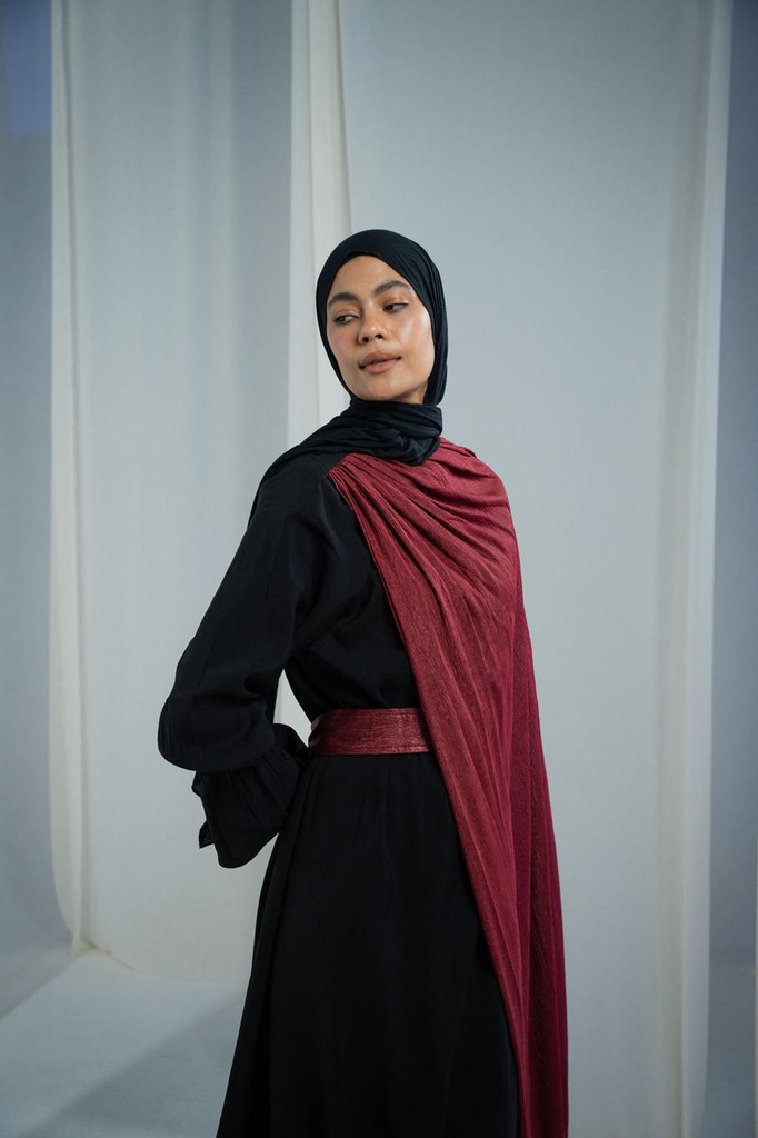 Black Sham Abaya 