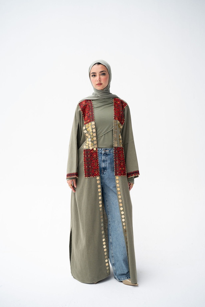 Olive Baghdad Kaftan