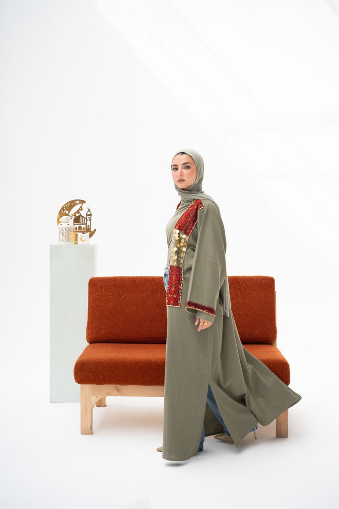 Olive Baghdad Kaftan