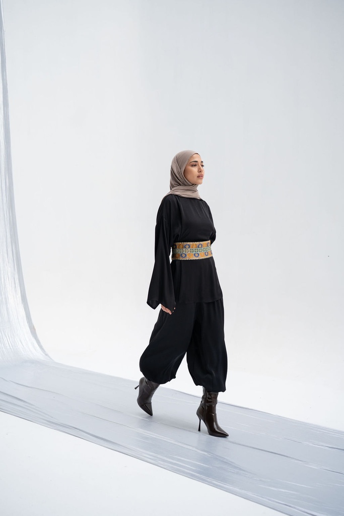Black Tiran Pants