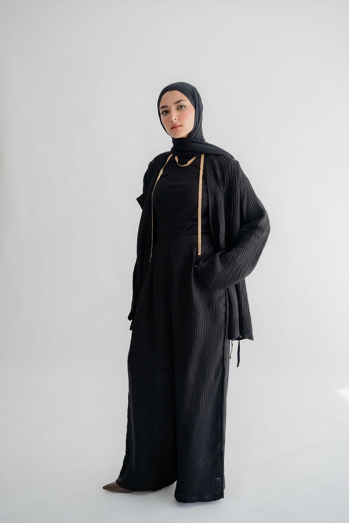 Black Doha Pants 