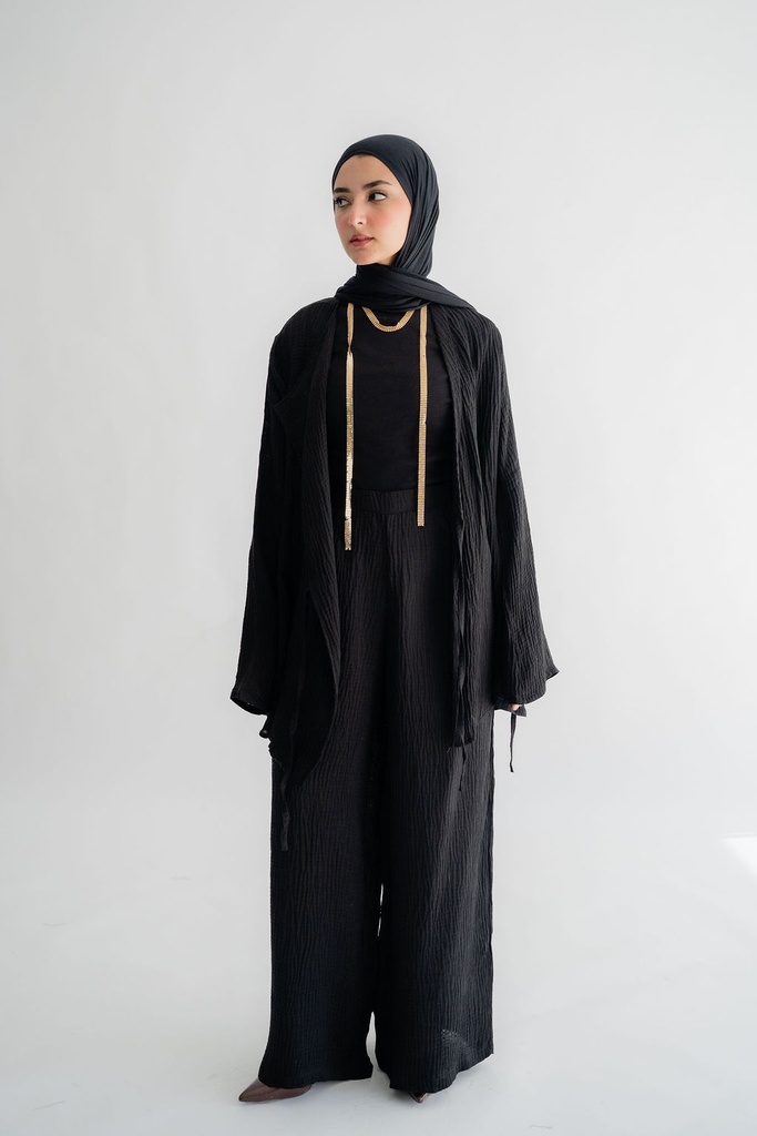 Black Doha Pants 