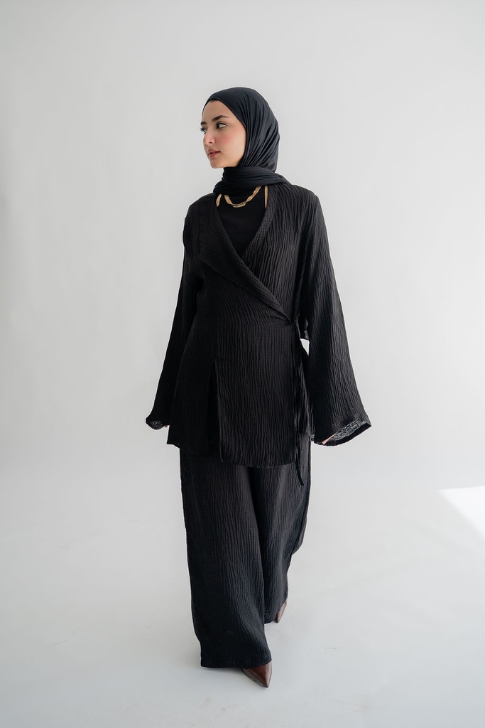 Black Doha Pants 