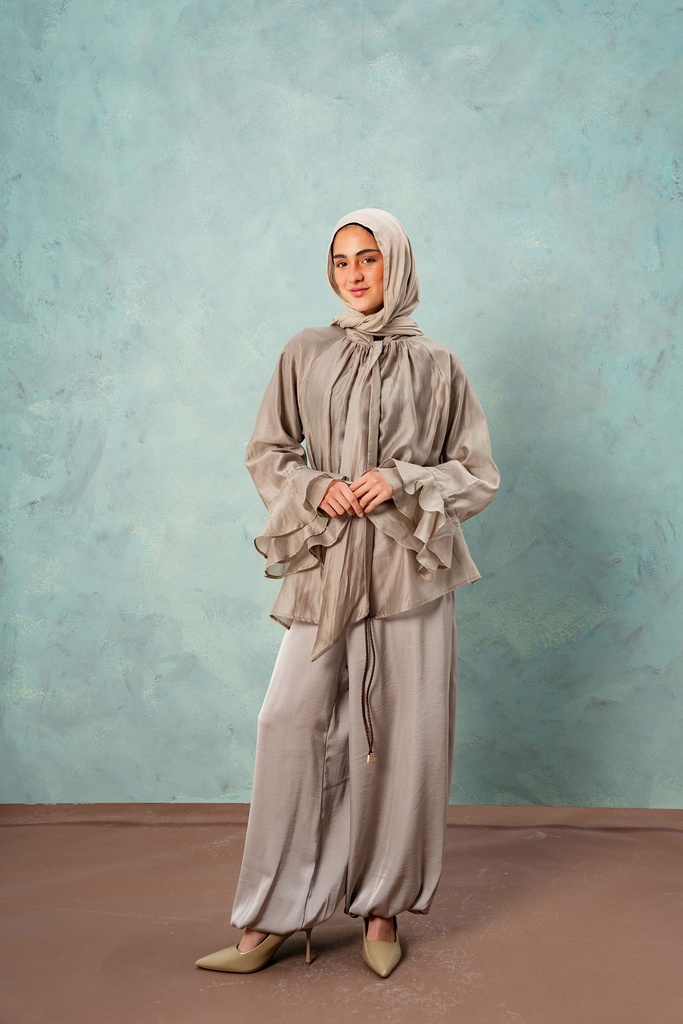 Greige Cyprus Blouse  