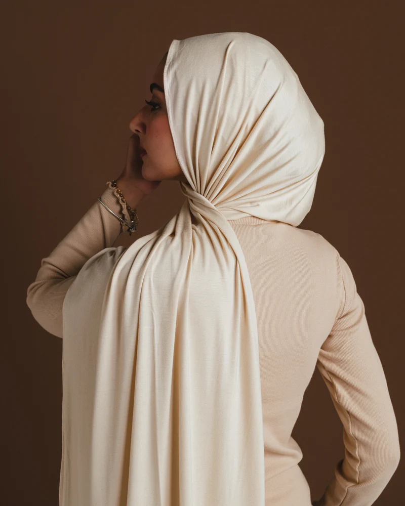 Cream Aura Scarf     