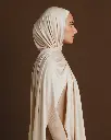 Cream Aura Scarf     