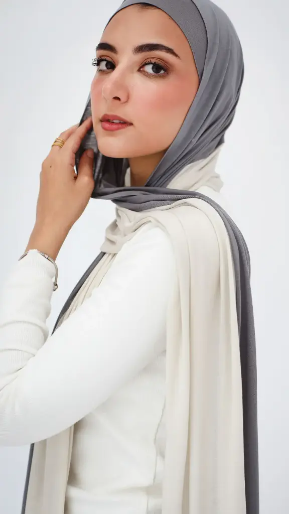Grey&Greige Dual Aura Scarf    