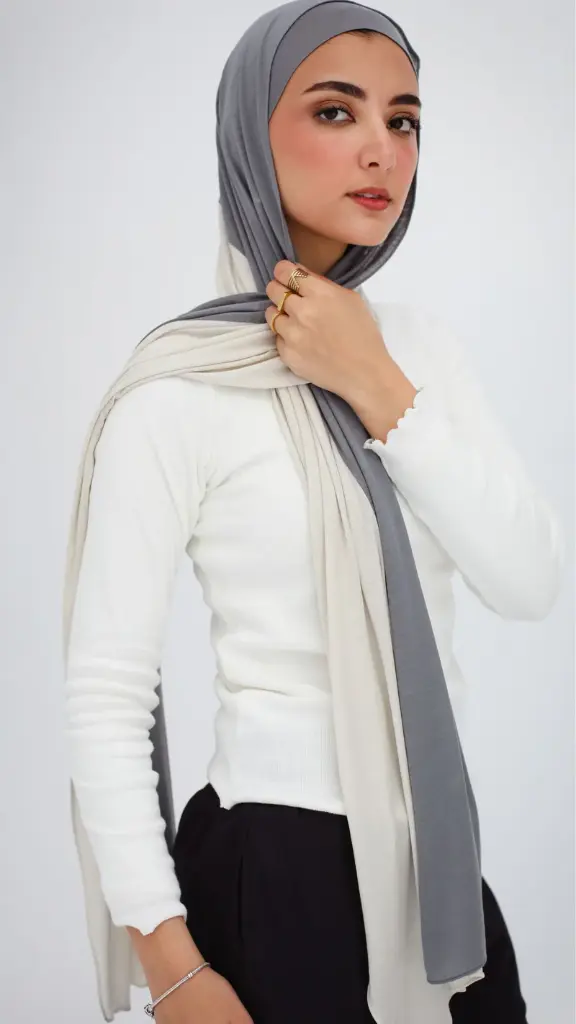 Grey&Greige Dual Aura Scarf    