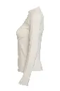 Ribbed Long Sleeve Top-OffWhite 
