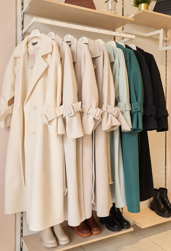 Black Rue Trench Coat