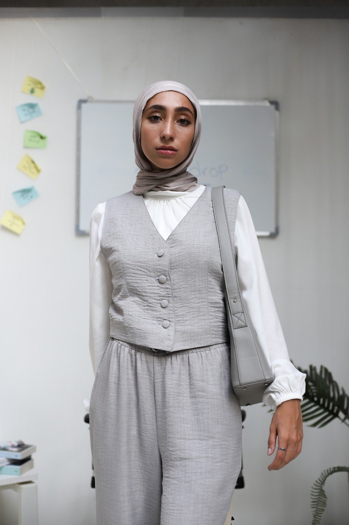 Grey Banker Vest
