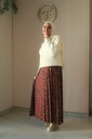 Oxblood Cheetah Skirt
