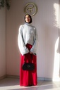 Maroon Aura Chiffon Pants